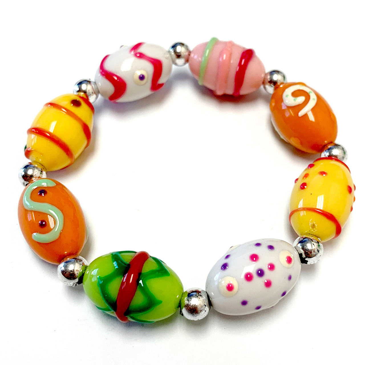 Easter Egg Bracelet for Girls - Spring Jewelry for Daughter - Handmade  Resin Beaded Bracelet for Girlfriend - Fiona - IUP515