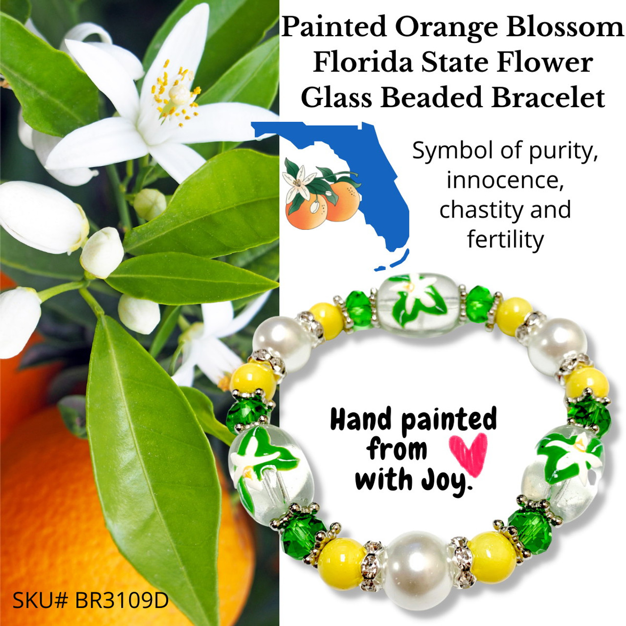 blossom bracelet green