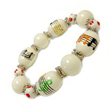 Colorful Music Staff Notes Bracelet - Teacher Appreciation Gift- Handmade Glass Beaded Bracelet  for Women  - Fiona -  IUP495