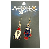 Space Rocket Astronaut Galaxy Astronomy  Earrings.