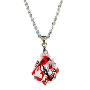 Cardinal Swarovski Crystal Necklace - Pendant Necklace -Christmas Necklace - Christmas Jewelry Gift - NE3100A Cardinal Swarovski Crystal Necklace - Pendant Necklace -Christmas Necklace - Christmas Jewelry Gift - NE3100A