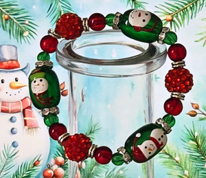 Christmas Snowman Bracelet Christmas Snowman Bracelet