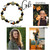 Painted Halloween Witch Hat Glass Beaded Stretch Bracelet (BR-3087D)
