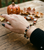 Painted Halloween Witch Hat Glass Beaded Stretch Bracelet (BR-3087D)
