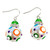 Dream Polka Dots Glass and Crystals Beaded Drop Earrings(E-375B) -Joy, Pure, Calm, Peace