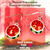 Painted Watermelon Swarovski Crystal Drop Earrings | fionaaccessories.com