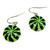Painted Watermelon Swarovski Crystal Drop Earrings | fionaaccessories.com
