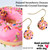 Painted Strawberry Donuts Swarovski Gold Crystal Drop Earrings | fionaaccessories.com