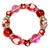 The Love Bracelet -  Heart Bracelet - Beaded Bracelets for Women - Gifts for Her Valentines - Pink - Fiona - IUP631