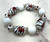 The Love Bracelet -  Zebra Print Bracelet -  Beaded Bracelets  for Women - Best Gifts for Girlfriend - Black and White - Fiona - IUP681