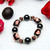 The Love Bracelet -  Heart Bracelet - Beaded Bracelets for Women - Bracelet for Daughter - Black- Fiona - IUP683
