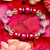 The Love Bracelet -  Heart Bracelet - Beaded Bracelets for Women - Best Valentine Gift for Her - Fuchsia - Fiona - PUP175