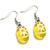 Spring Daisy Earrings -   Spring Earrings for Kids - Handmade Glass Beads Dangle Earrings - Fiona -  E62