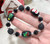 Fiona Christmas Snowman Bracelet Black Stretch Bracelet