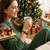 Fiona Christmas Snowman Bracelet Black Stretch Bracelet