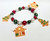 Christmas Gingerbread House Beaded Stretch Bracelet Mrs. Claus Bakery