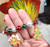 Christmas Gingerbread House Beaded Stretch Bracelet Mrs. Claus Bakery