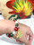 Christmas Gingerbread House Beaded Stretch Bracelet Mrs. Claus Bakery
