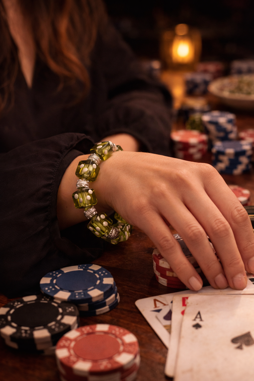 Fiona Green Dice Bracelet