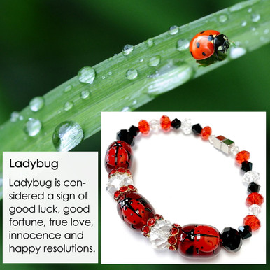 Dainty Ladybug Beaded Bracelets - Ciao Bella Jewelry