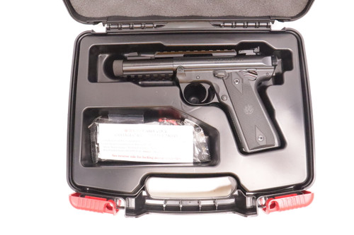 Ruger MkIV 22/45 Tactical .22LR with case