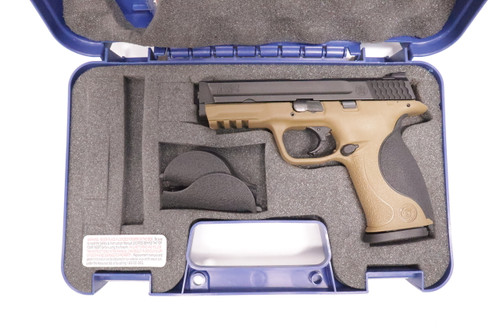 Smith and Wesson M&P FDE 9mm with case