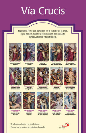 VIA CRUCIS GRANDE 15  LAMINAS      