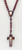 Virgin of Fatima -  cord wood rosary /Rosario madera