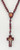 St. Michael the Archangel cord wood rosary /Rosario madera