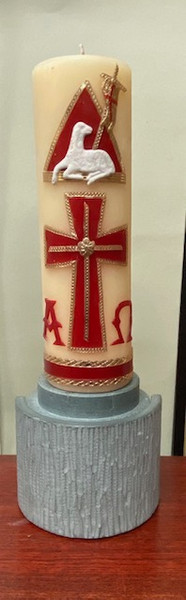 CIRIO PASCUAL 3"*10" DECORADO-- NO. 8X24   -  1 KILO        