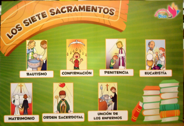 LOS 7 SACRAMENTOS - POSTER 17.75" X 26"