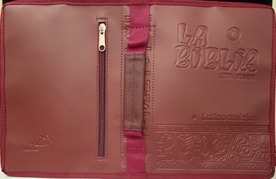 FORRO VINYL BIBLIA LATINO LG Burgundy  / BIBLE COVER