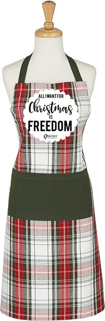 Christmas Plaid Apron