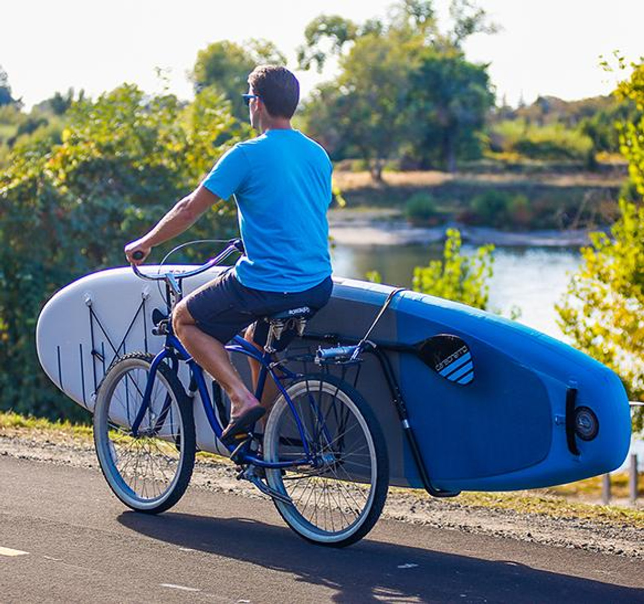 paddle board trailer for bike