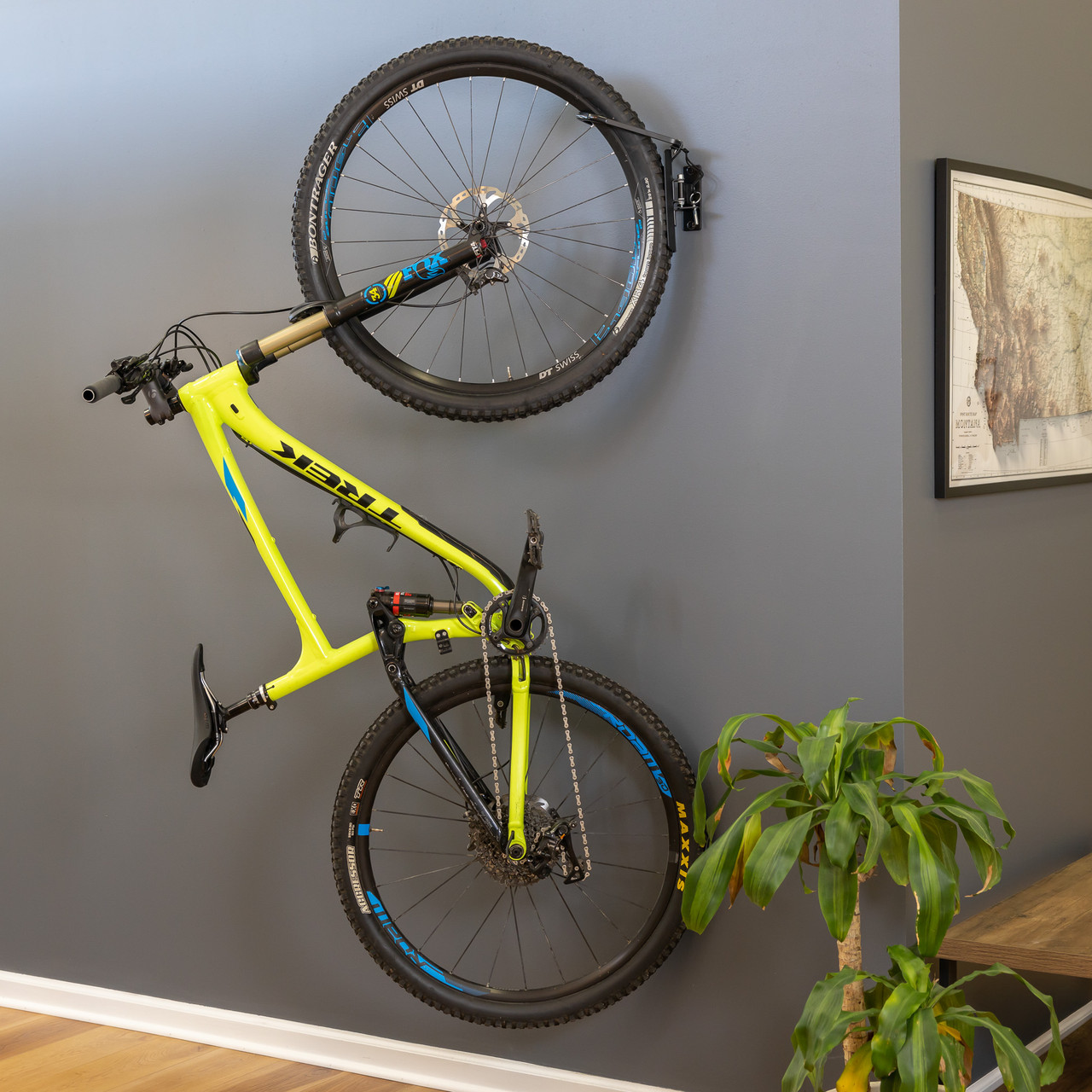 Swivel Mount Bike Storage Rack Garage Wall Hook