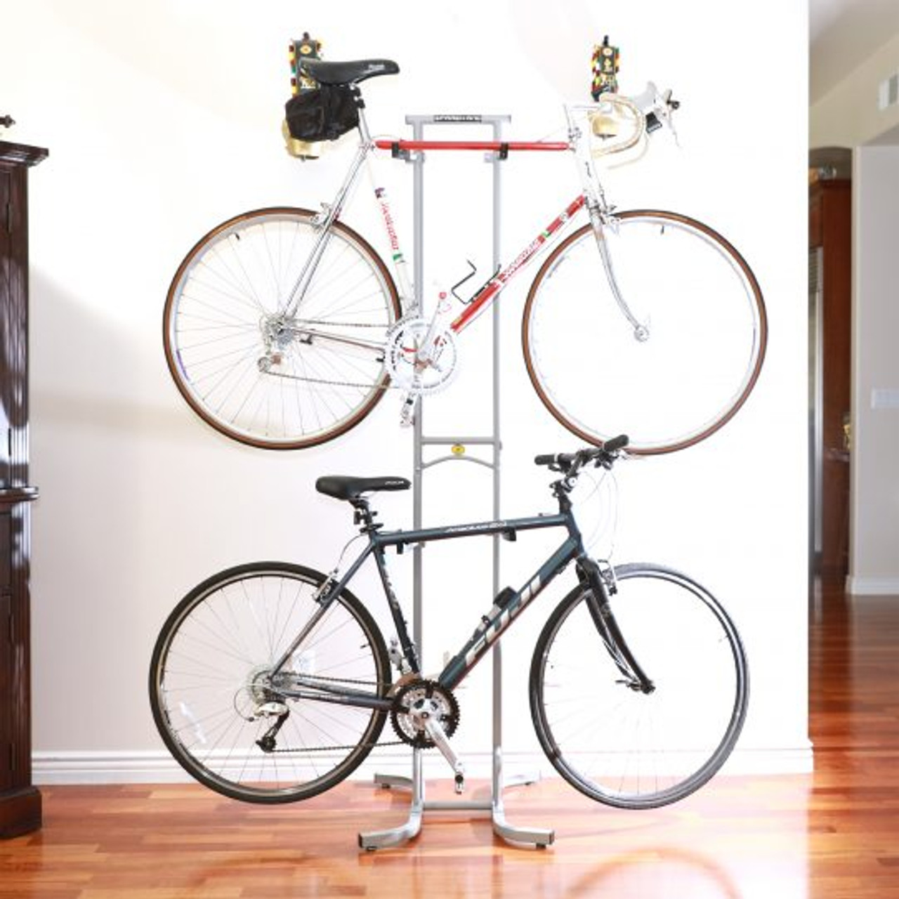 two bike standing rack