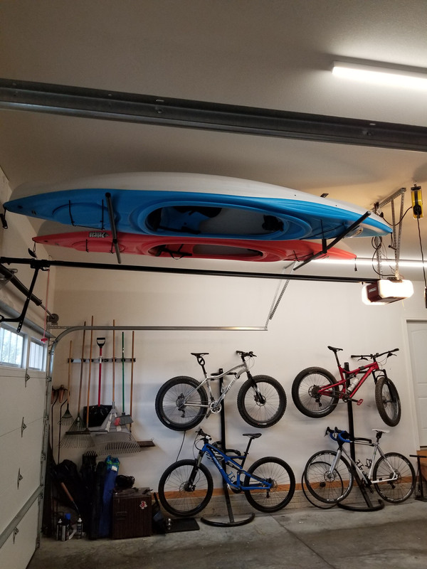 2 Kayak Ceiling Rack Hi-Port 2 Storage Hanger Overhead Mount Adjustable 