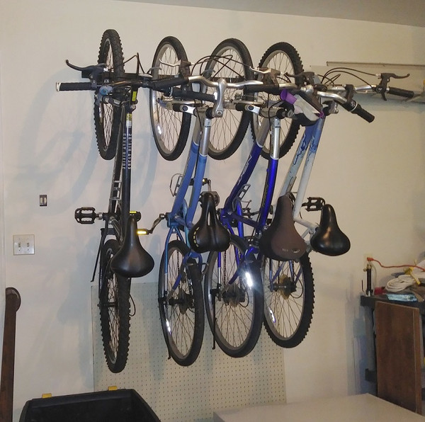 5 bike wall rack