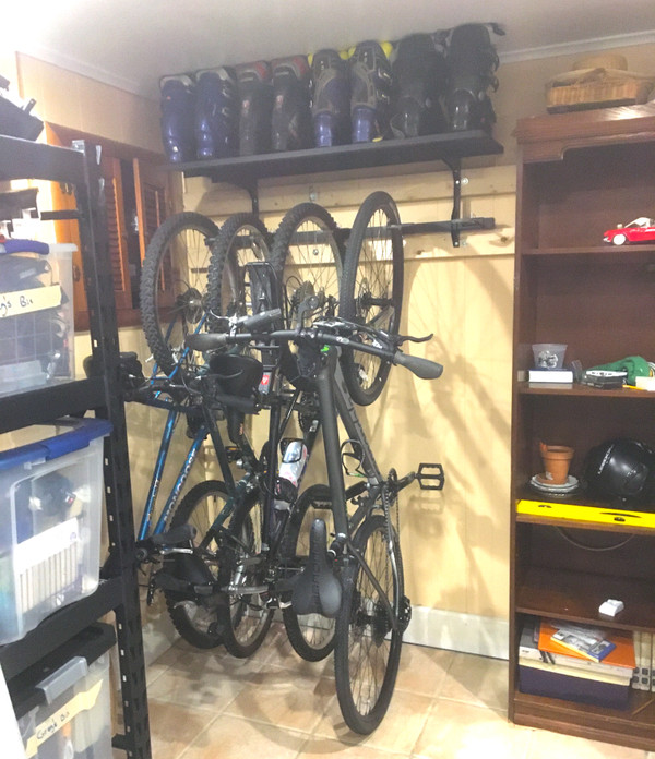 storeyourboard omni bike storage rack holds 5 bicycles