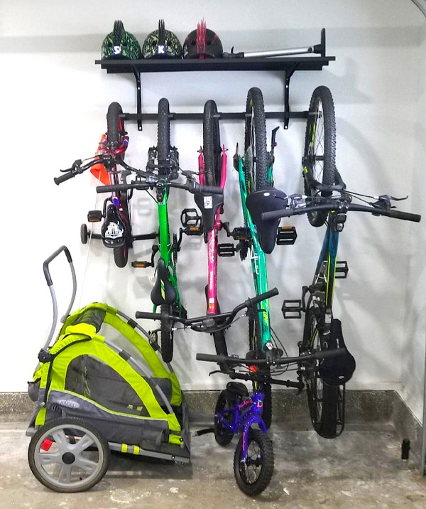 storeyourboard 5 bike wall storage rack