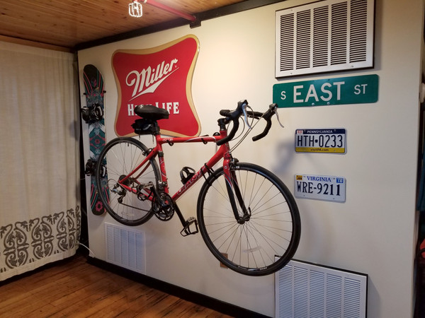 bike wall display mount