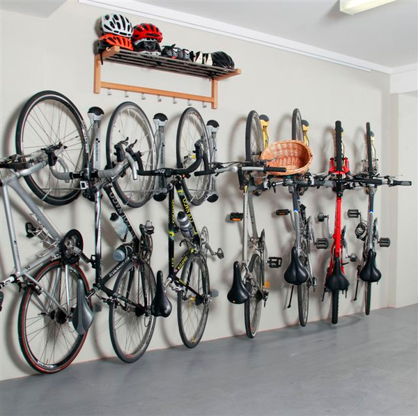 compact vertical bike rack