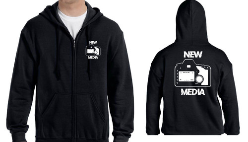 New Media Zip Up Hoodie