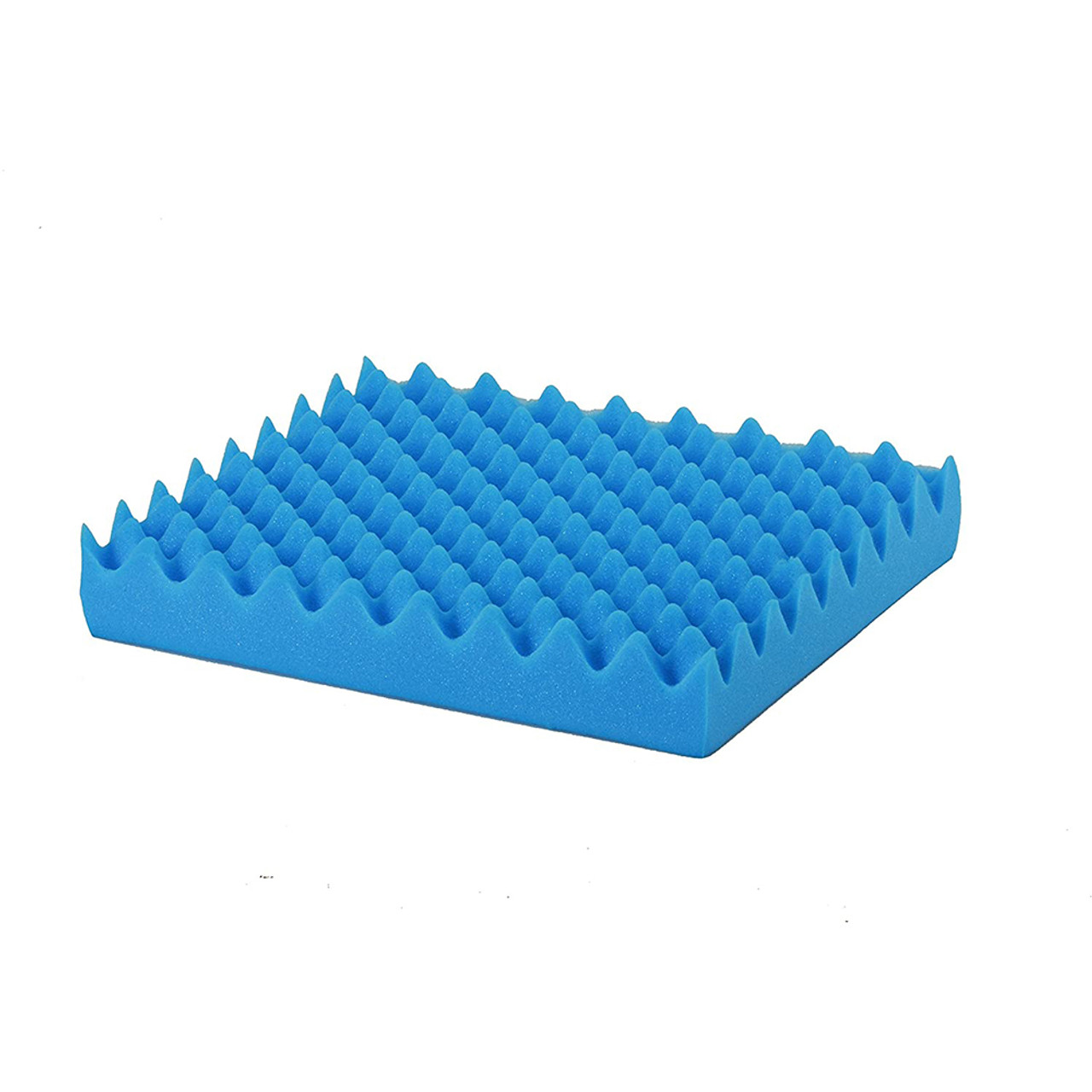 Convoluted Foam Chair Pads - Egg Crate Sculpted Foam Wheel Chair Pads -  Chair Pad - 18 x 32 x 3 W/ Back