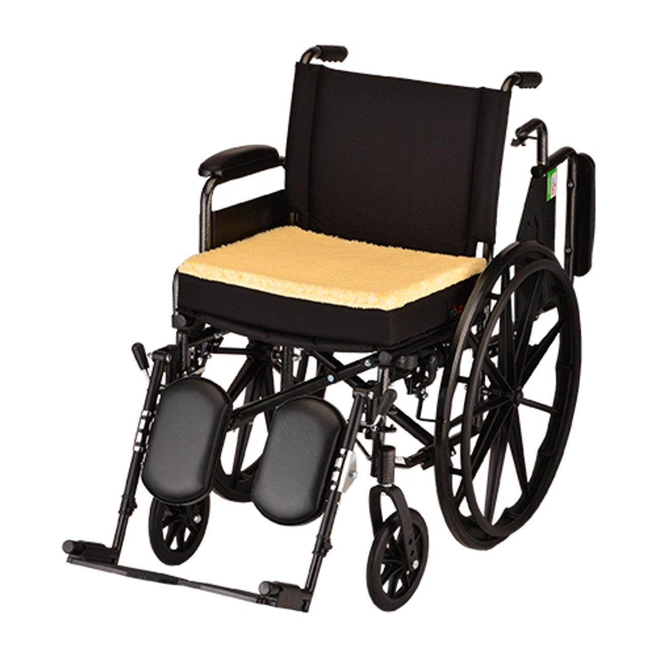 Convoluted Seat/Back Wheelchair Cushion With Fleece Cover - Healthquest,  Inc.