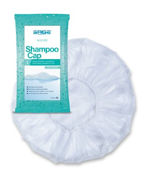 Rinse-Free Shampoo Cap Comfort® 1 per Pack Individual Packet Powder Scent