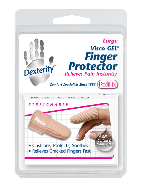 Visco-Gel® Fabric-Covered Finger Protector Xlarge - Healthquest, Inc.
