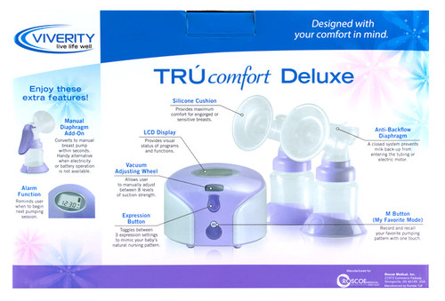 TRU Comfort® Deluxe Double Electric Breast Pump