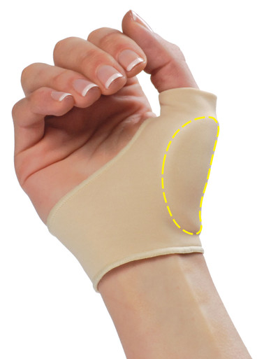 North Coast Medical Visco-Gel Palm and Thumb Protector - Large