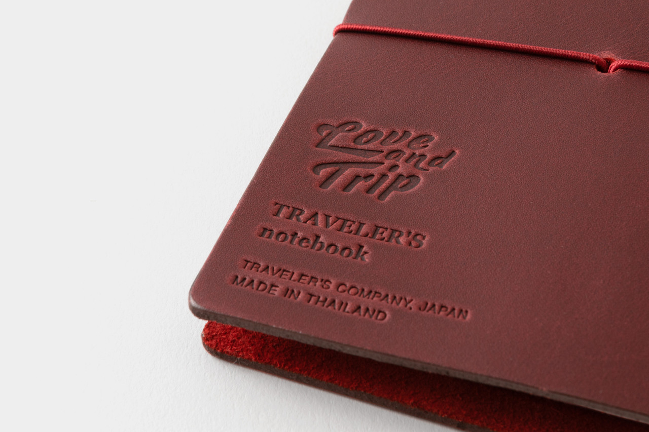 おまけ付きTRAVELER'S notebook LOVE AND TRIP 赤 トラベラーズノート レギュラーサイズ 限定 LOVE AND TRIP レッド